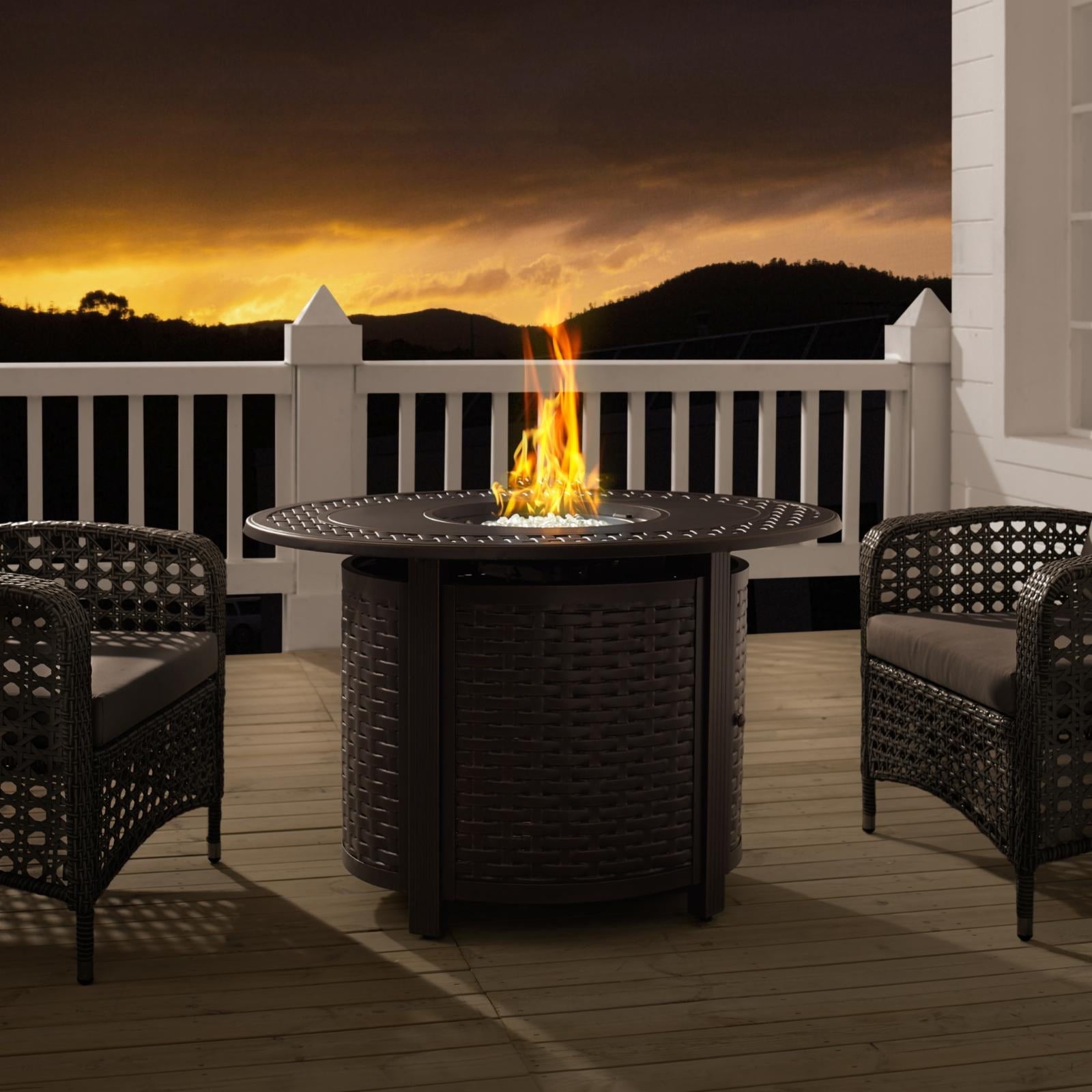 Fire Sense Davis 39.5 in. Propane Fire Pit