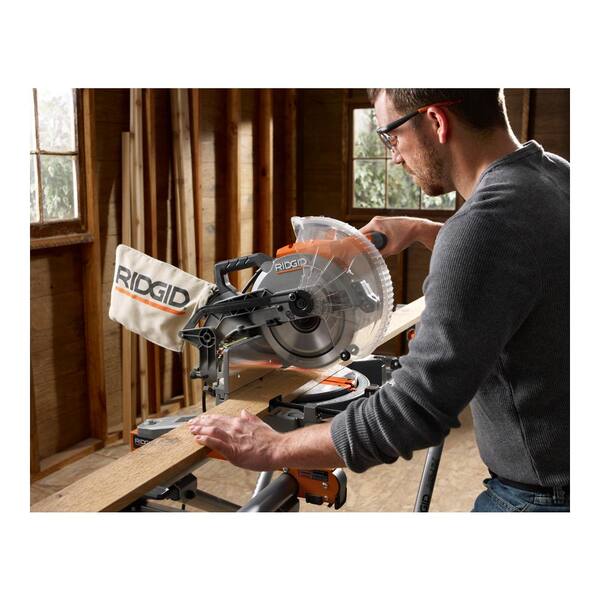 18V Brushless Cordless 2-Tool Combo Kit with (2) Batteries, Charger, Bag, and 15 Amp 10 in. Dual Bevel Miter Saw