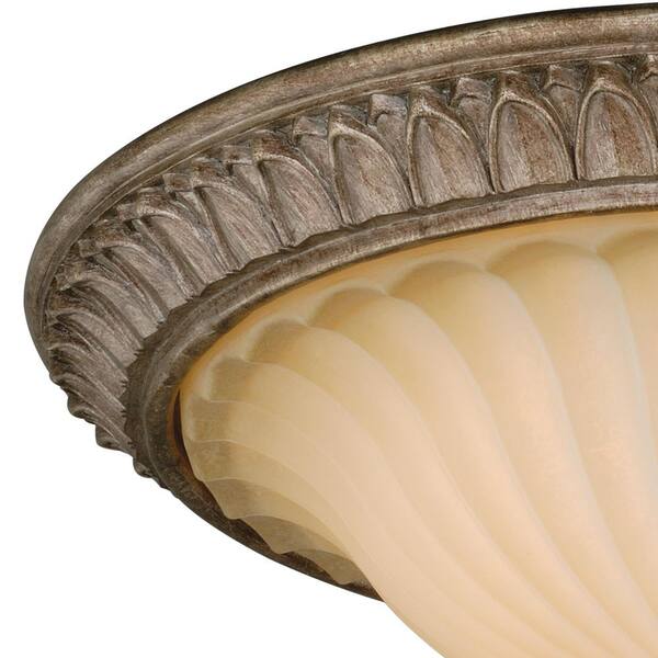 Avenant 16 in. W Bronze Flush Mount Ceiling Light Fixture