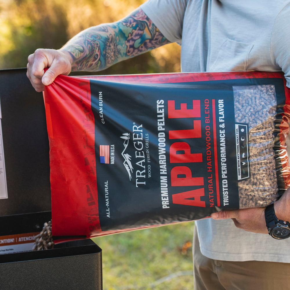 Traeger Apple BBQ Wood Pellets, 20lbs