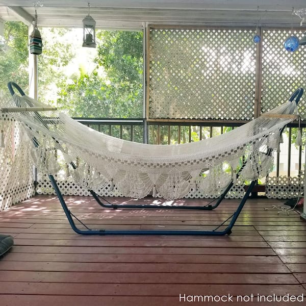 Universal Multi-Use Heavy-Duty Steel Hammock Stand in Blue