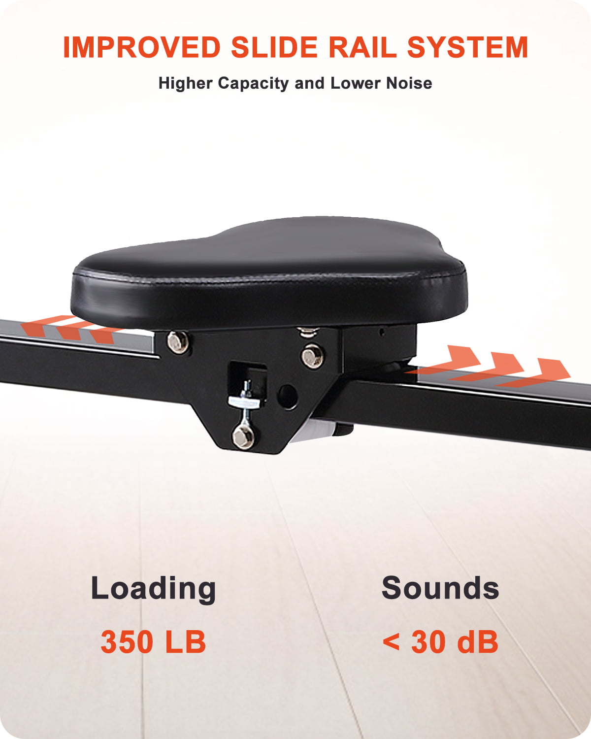 ECHANFIT Rowing Machine with Magnetic Resistance, Exercise Rowers Fitness Workout 350 lb Maximum Weight