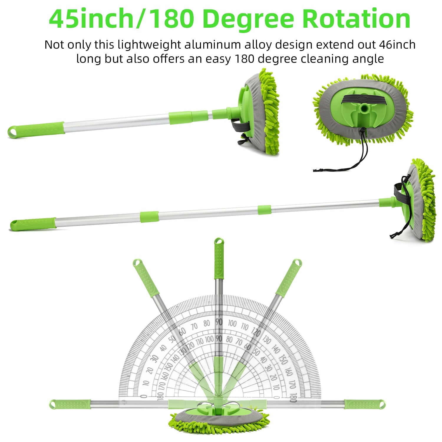 Carcarez Car Wash Brush Kit with 45