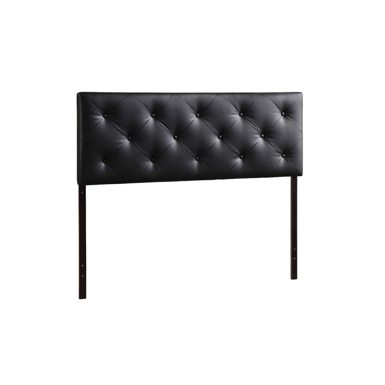 Baxton Studio Baltimore Modern and Contemporary King Black Faux Leather Upholstered Headboard,Wholesale Interiors