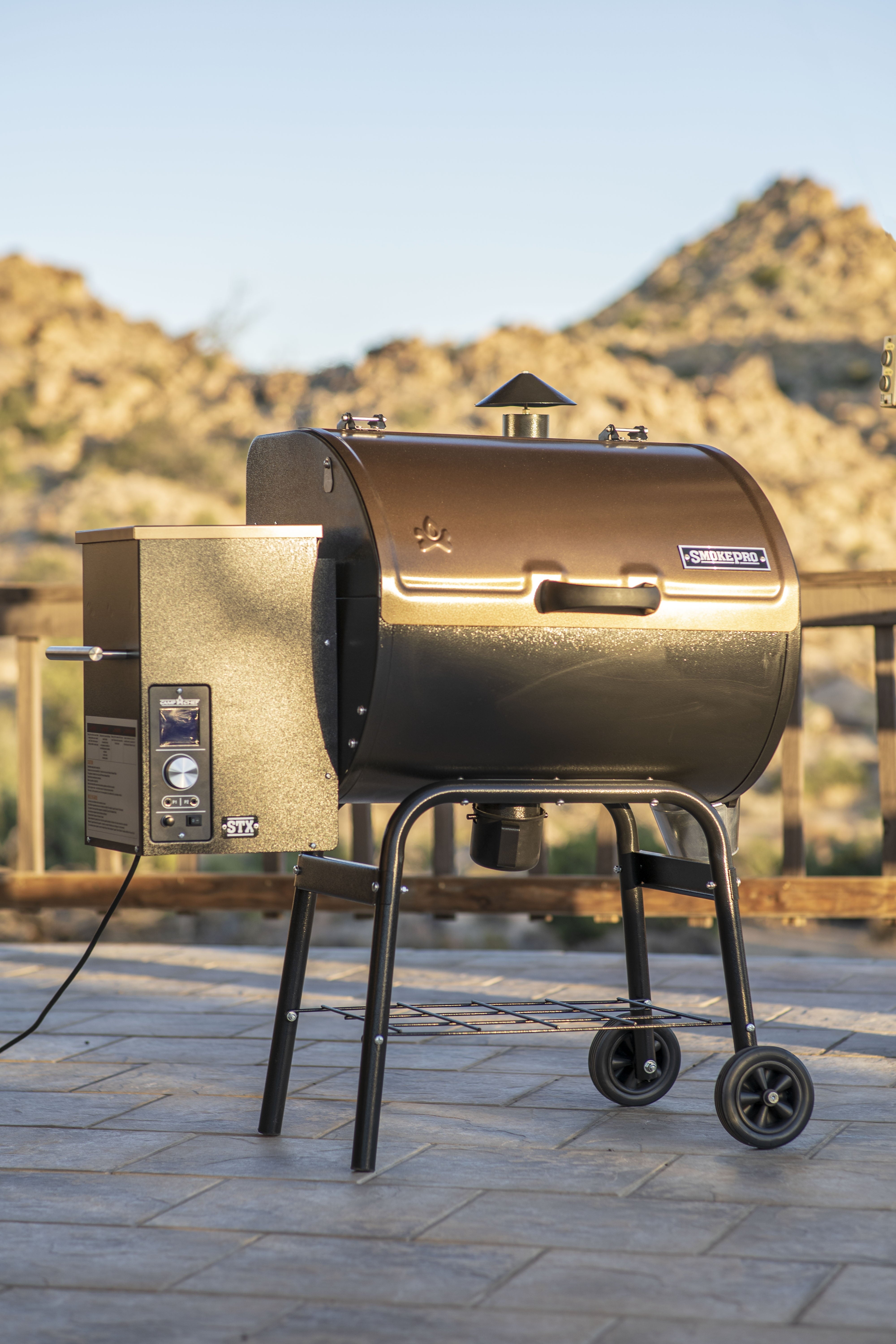 Camp Chef PG24STXB - Bronze Pellet Smoker Grill with 10 Smoke Settings, Patented Ash Cleanout Feature, PID Temperature Controller
