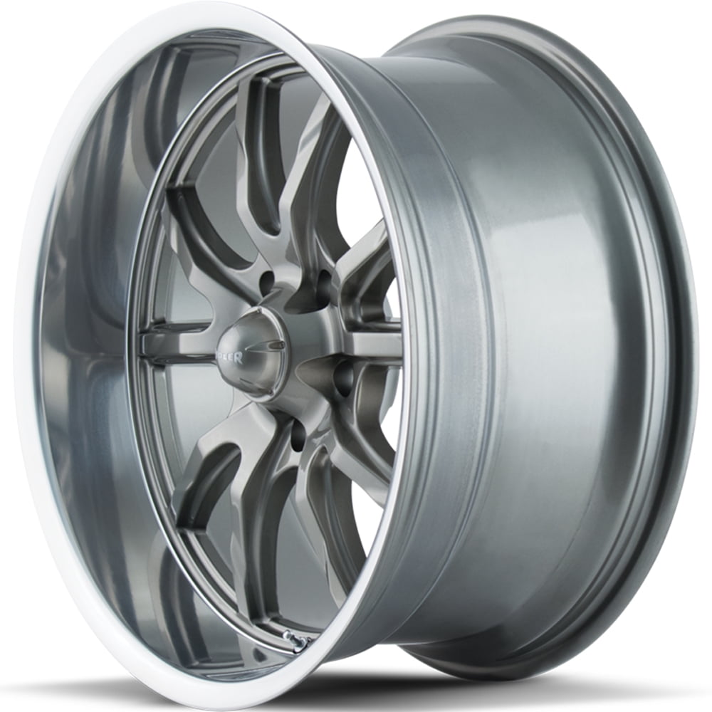 Ridler 650 18X9.5 5X127 0Et 83.82Cb Grey/Polished Lip