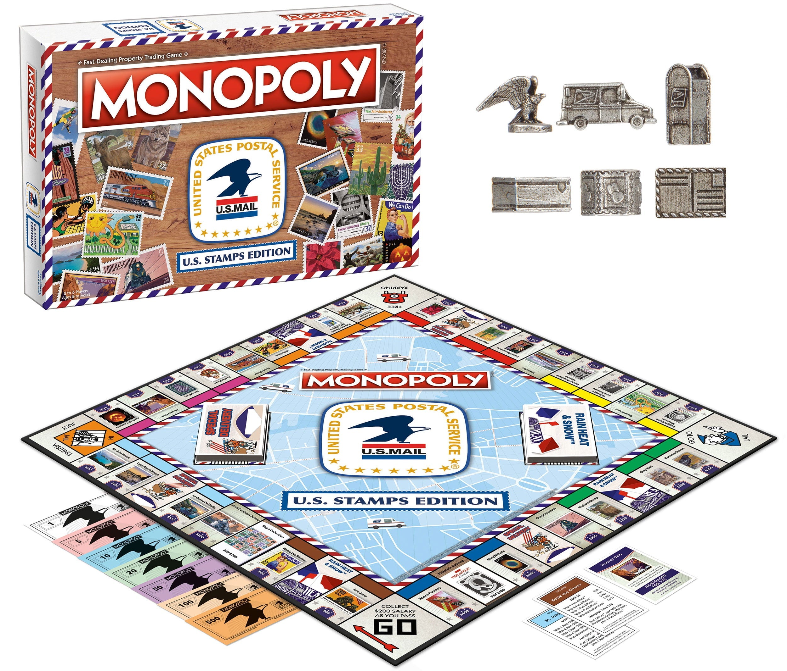 Monopoly U.S. Stamps Edition Board Game