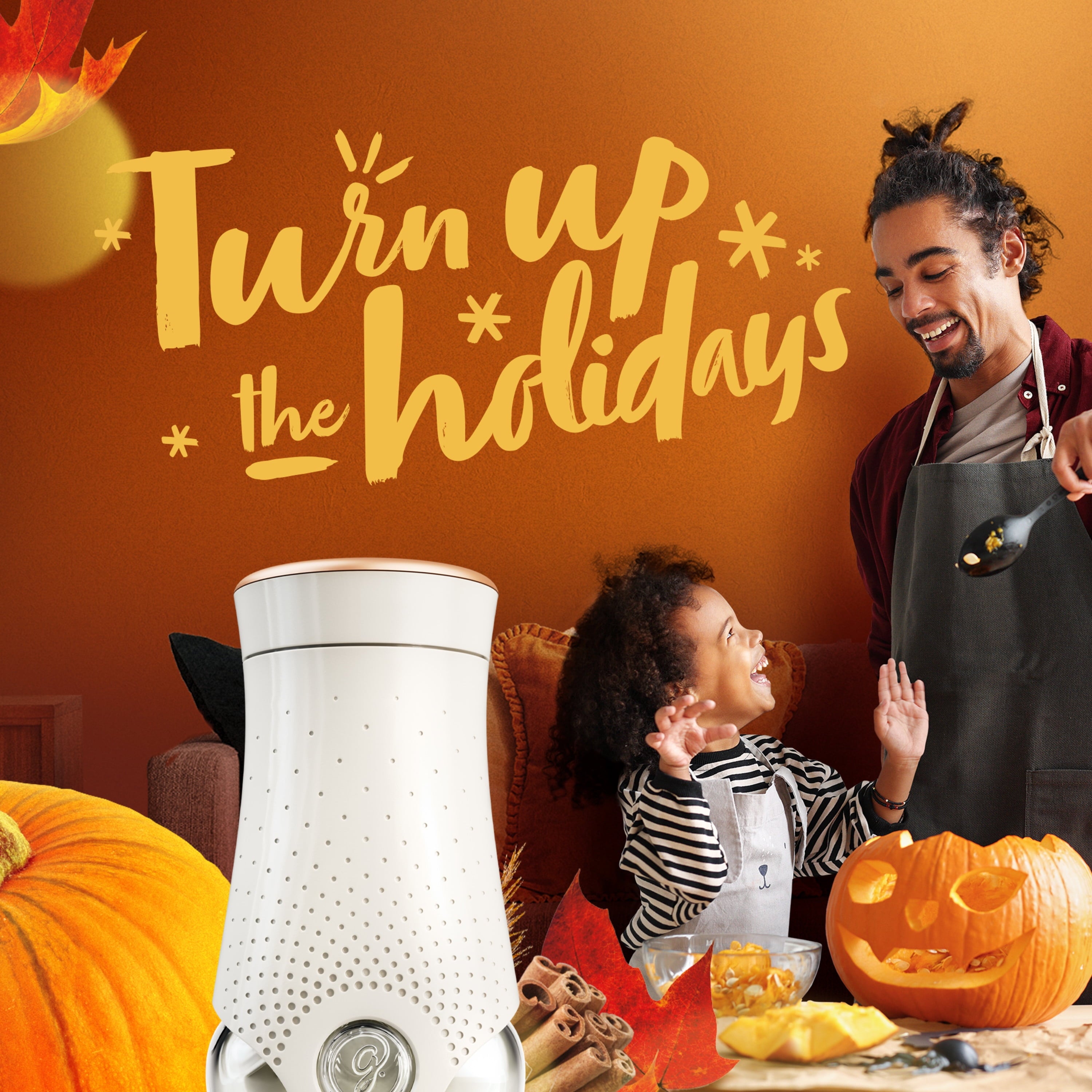 Glade PlugIns Scented Oil, Air Freshener, 5 Refills, Golden Pumpkin & Spice, 0.67 oz Each, 3.35 oz Total