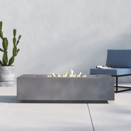 Latitude Concrete Propane Outdoor Fire Pit Table