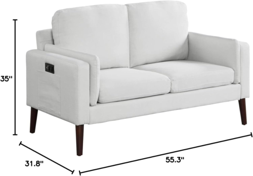 Nolan Loveseat, Light Grey