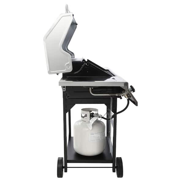 5-Burner Propane Gas Grill in Stainless Steel with Sear Burner and Side Burner