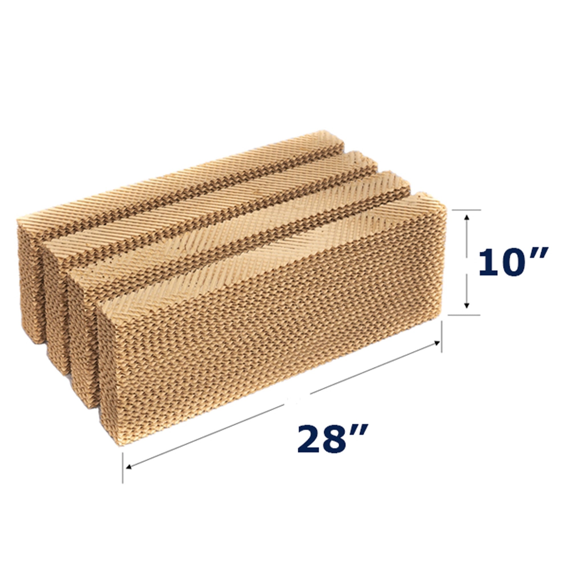 Hessaire MC61M/MC61V 5300 CFM 28x10 Inch Replacement Media Pads (Set of 4)