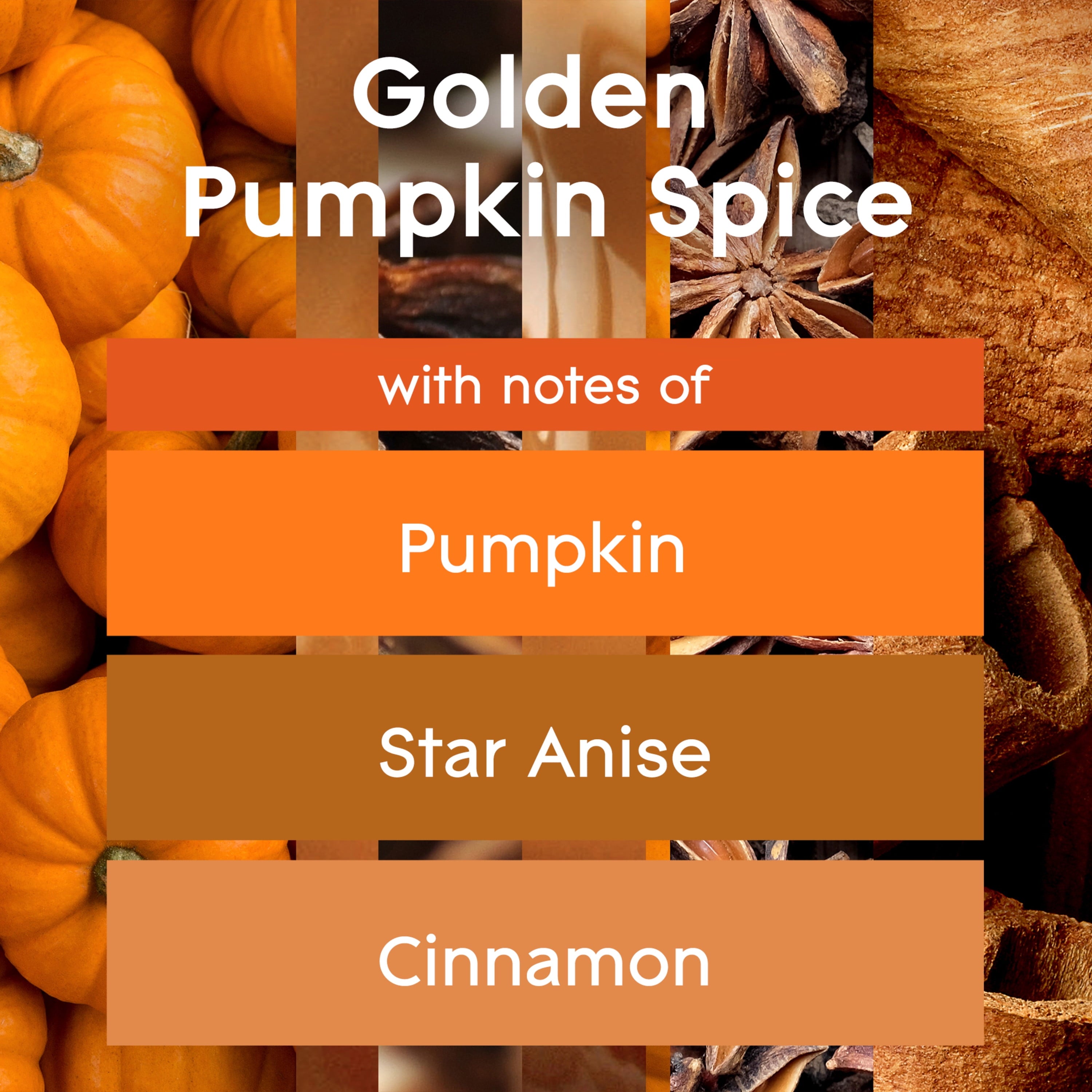 Glade PlugIns Scented Oil, Air Freshener, 5 Refills, Golden Pumpkin & Spice, 0.67 oz Each, 3.35 oz Total