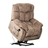 VANBER Lift Chair Recliners, Lazy Boy Power Lift Recliner Chair Big Man Recliner Sofa, Heavy Duty Electric Lift Chair with Remote Control and Side Pocket, Fabric Lift Chair, 300lbs Capacity, Coffee