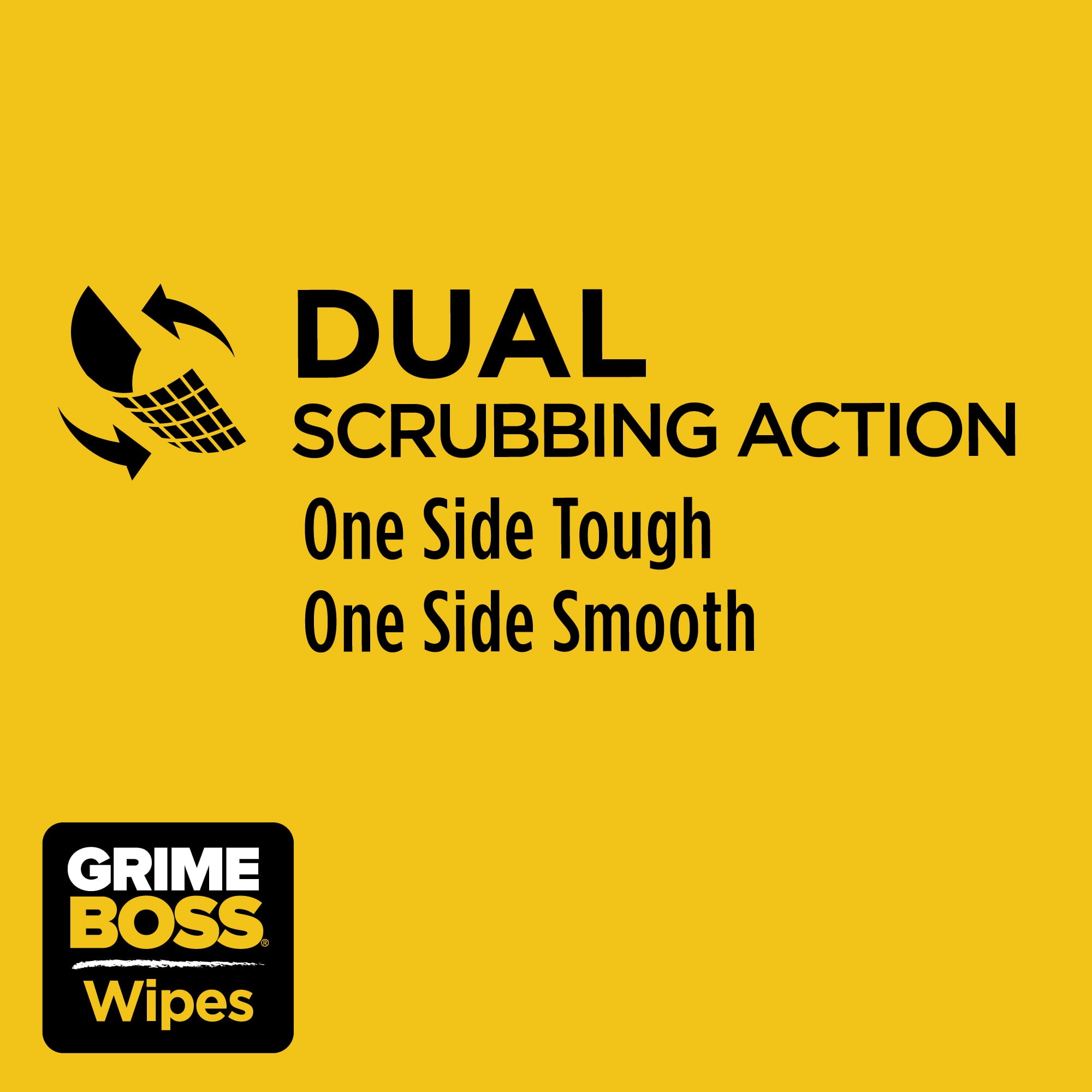 GRIME BOSS Surface & Hand Wipes, 30 CT