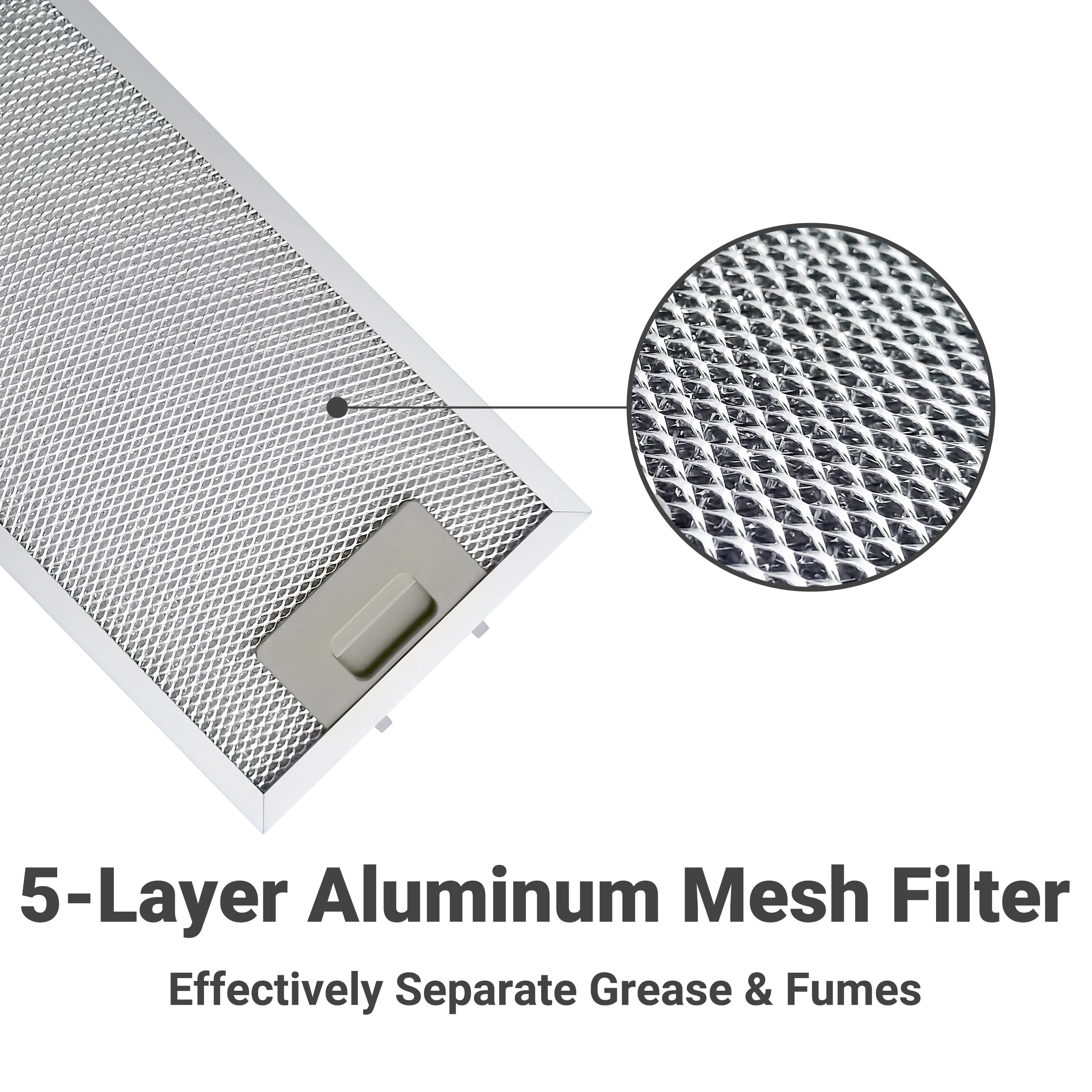 CIARRA 30 in Convertible Range Hood Under Cabinet Stainless Steel with 3 Speed Exhaust Fan CAS918A75