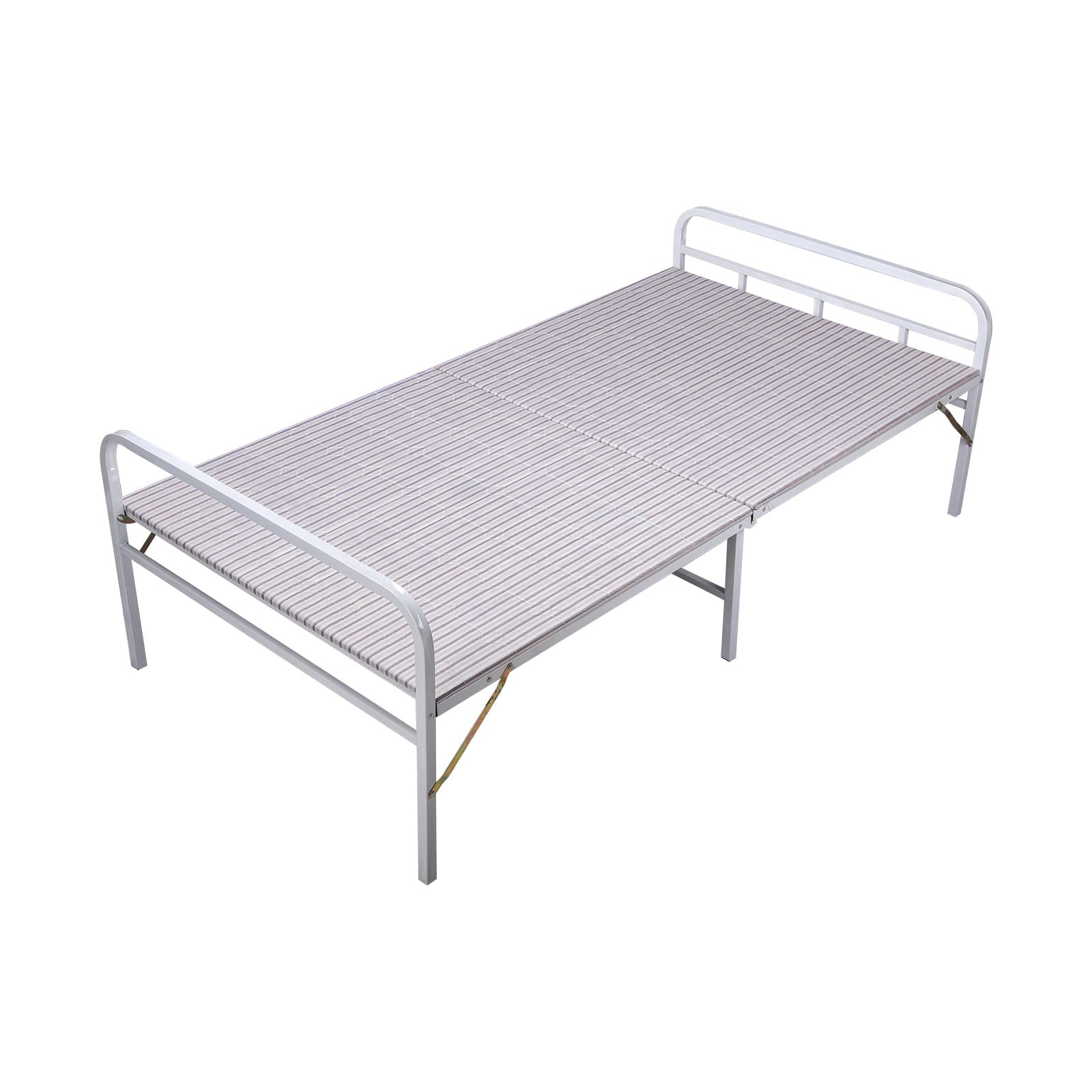 Folding bed, portable bed, lunch break bed, temporary rest bed, single bed, suitable for bedroom, office, outdoor, dormitory and apartment