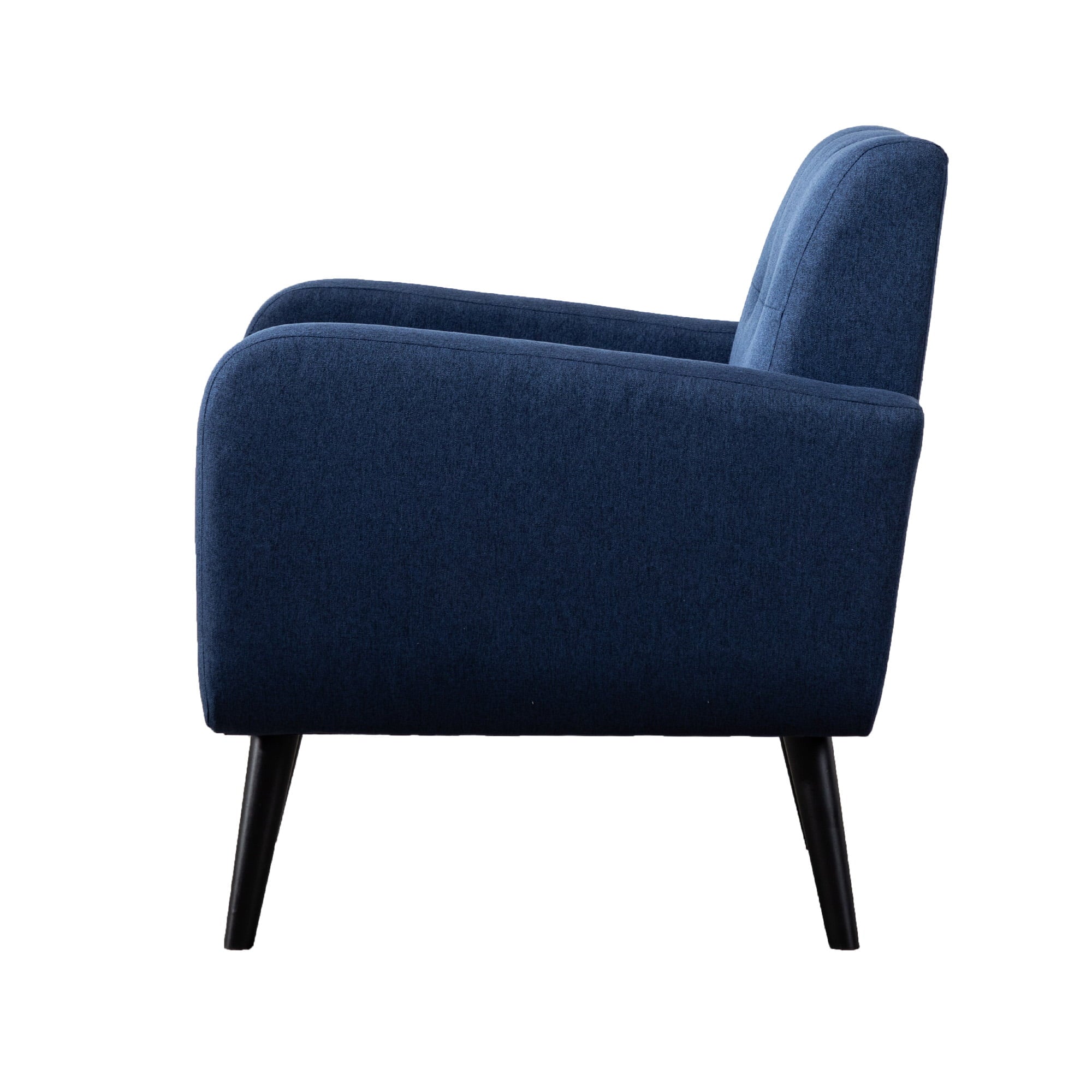 Modern Accent Armchair Upholstered Blue Single Sofa Chair, Set of 1