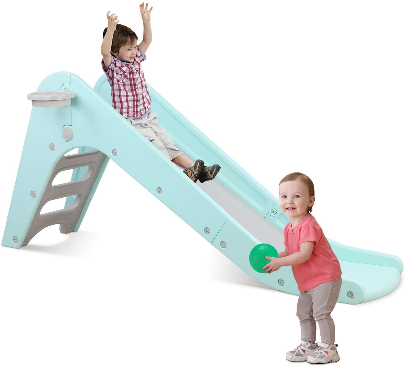 streakboard Toddler Slide Play Climber Sturdy Slide Toy for Kids 1-6 Years Outdoor Indoor Playground