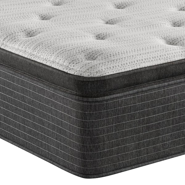 BRS900 14.75 in. King Plush Pillow Top Mattress with 6 in. Box Spring