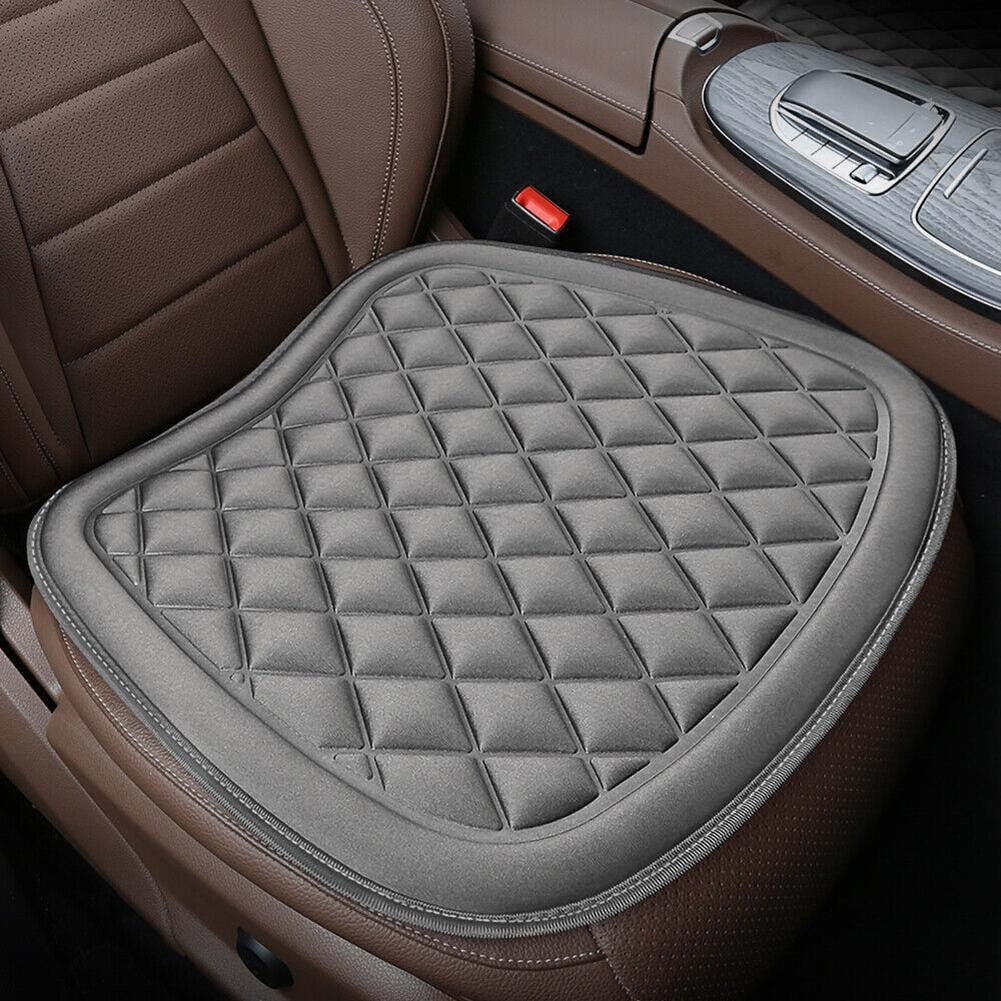 Fule Car Seat Cushion, Driver Seat Cushion With Comfort Memory Foam and Non-Slip Rubber Gray