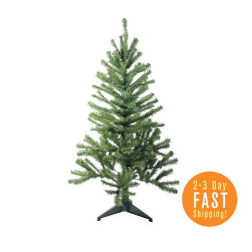 Perfect Holiday 2 ft Green Christmas Tree with Stand, Small