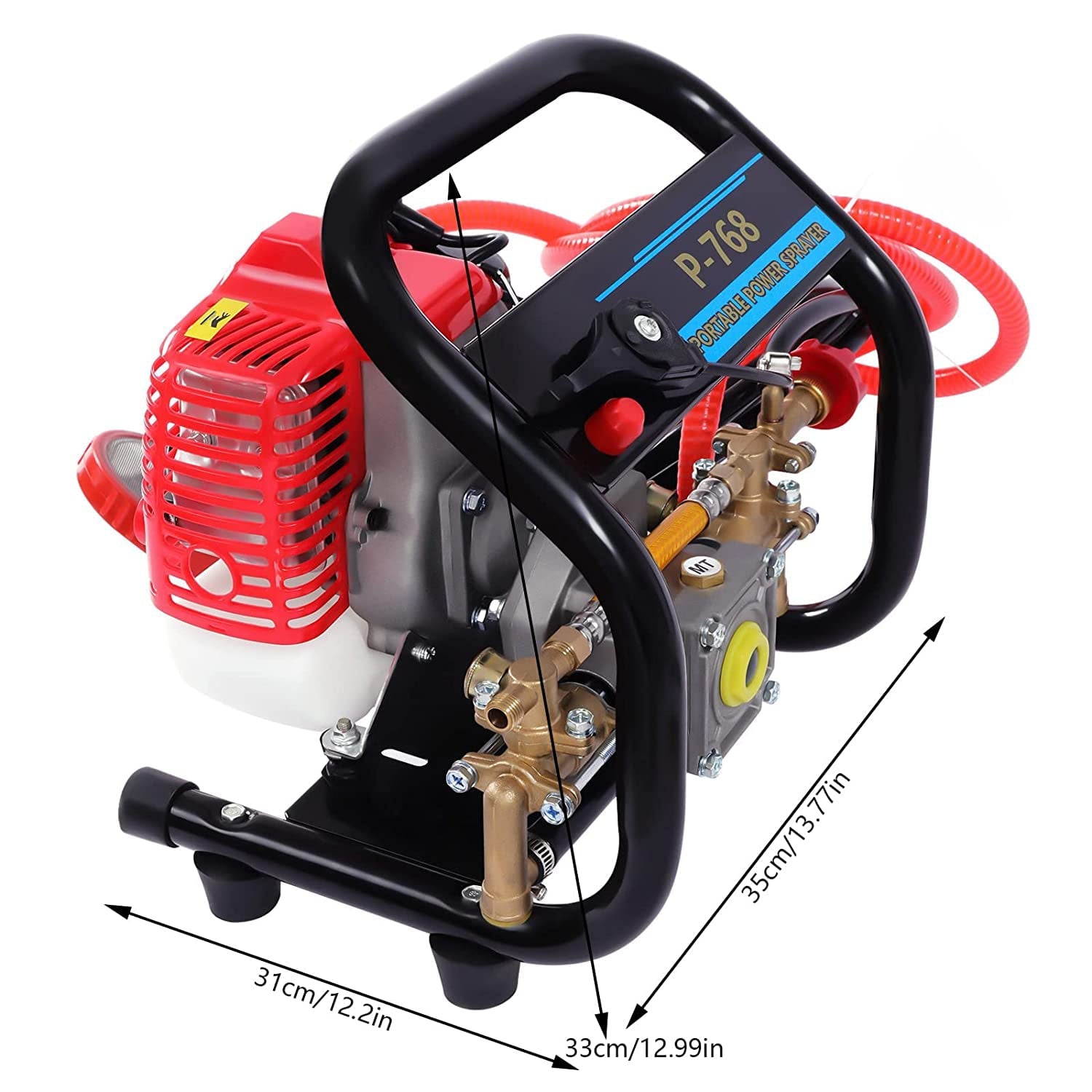26cc 2 Stroke Gasoline High Pressure Car Washer Cleaner Water Wash Pump Sprayer Kit 650ml