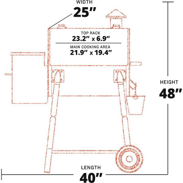 590 sq. in. Pellet Grill and Smoker, Stainless Steel