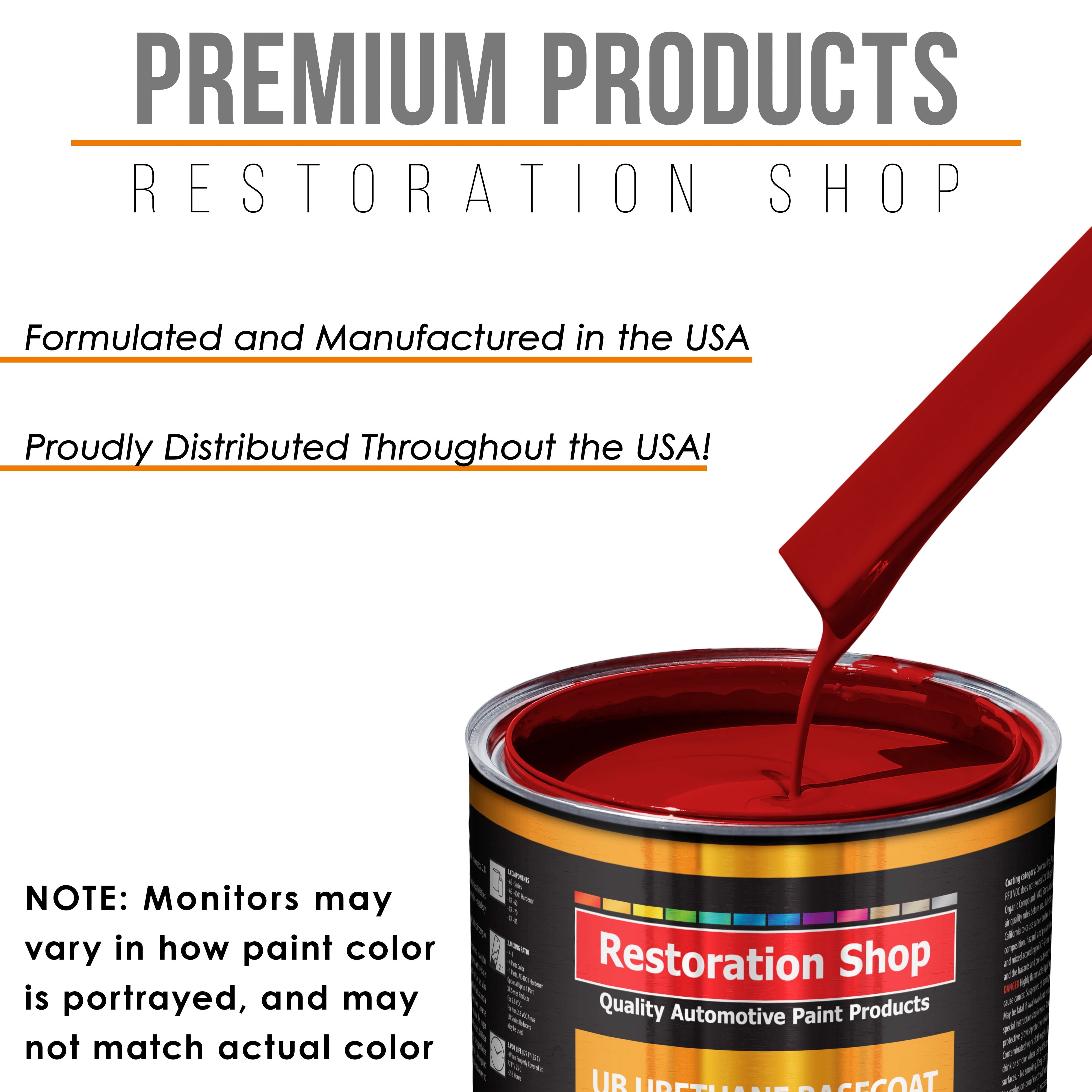 Quarter Mile Red Gallon URETHANE BASECOAT CLEARCOAT Car Auto Paint FAST Kit