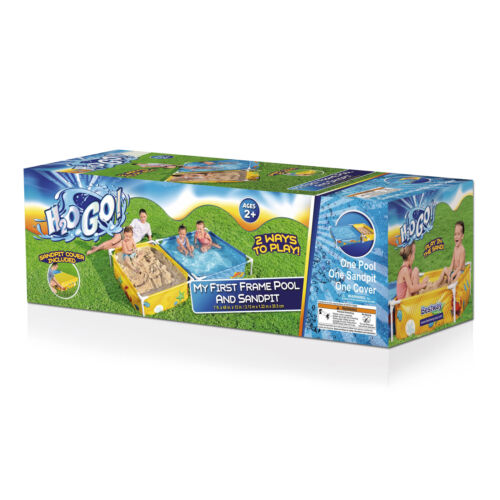 H2OGO! My First Frame Above Ground DuraPlus Kiddie Pool and Sandpit with Cover