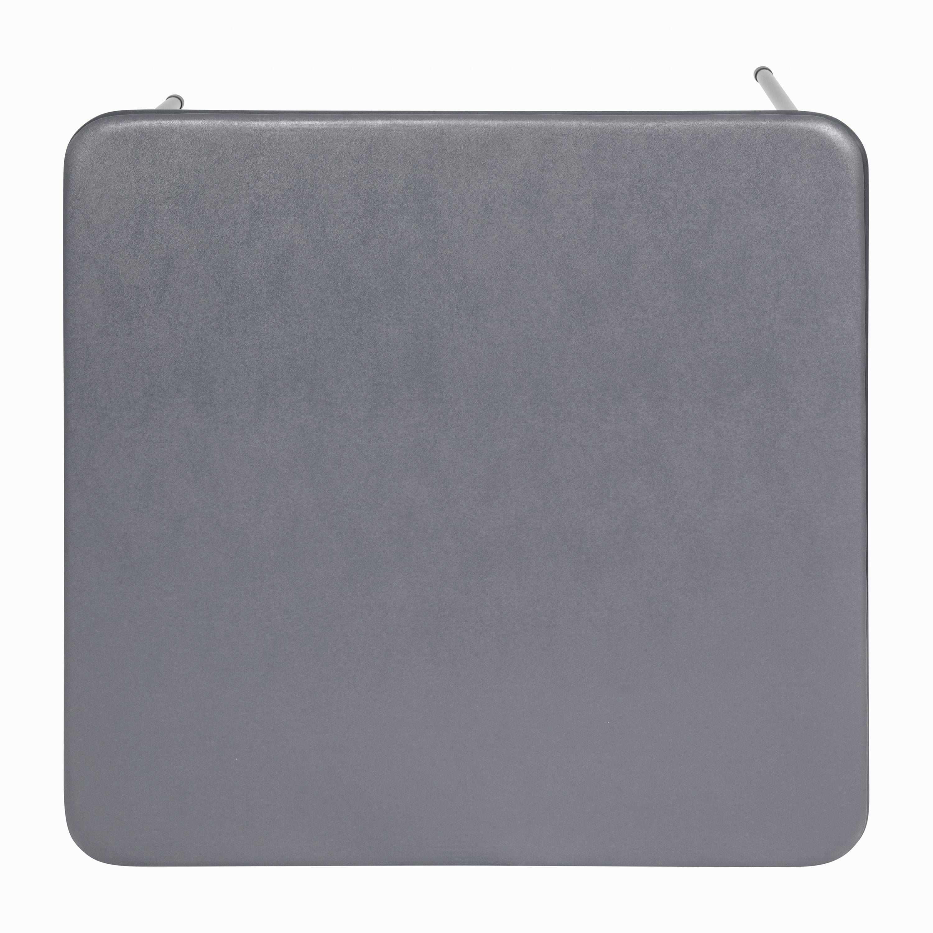 BizChair 5 Piece Gray Folding Card Table and Chair Set