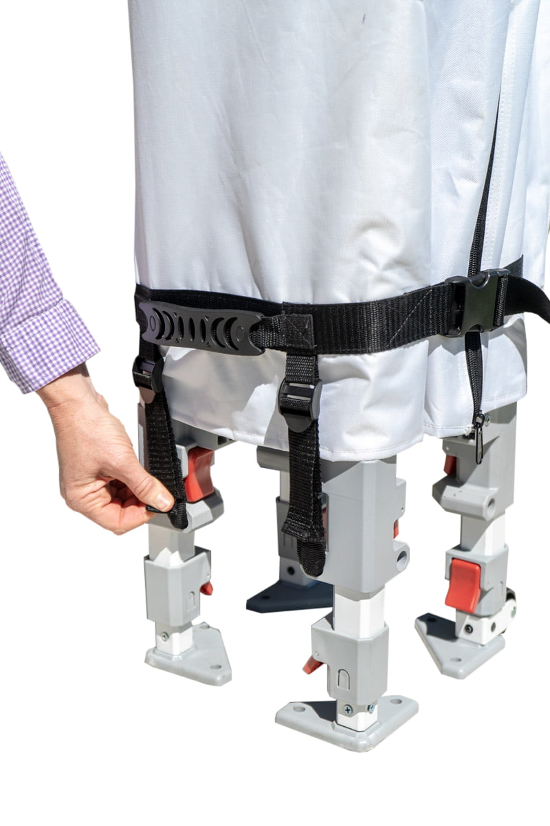 Ozark Trail White Commercial Instant 10' x 10' Straight Leg Canopy with Sidewalls