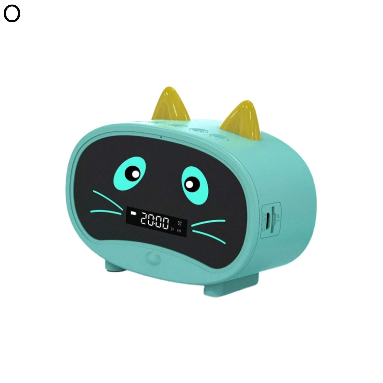 Deyuer Bluetooth-compatible Speaker Mini Portable Alarm Clock Cute Cartoon Cat Wireless Loudspeaker for Outdoor