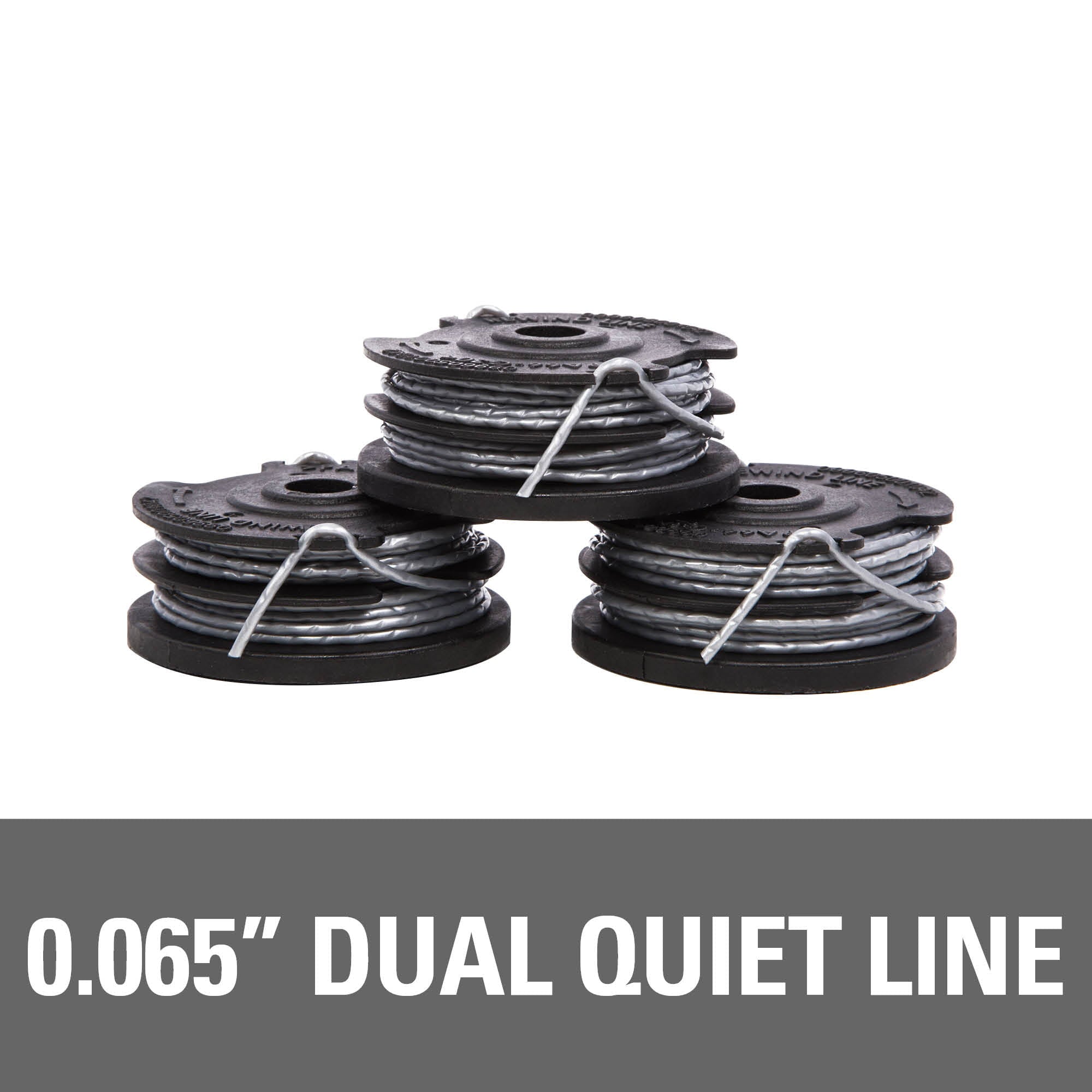 Greenworks 0.065 in. Dual Line Replacement String Trimmer Spool 3-Pack, 2900719