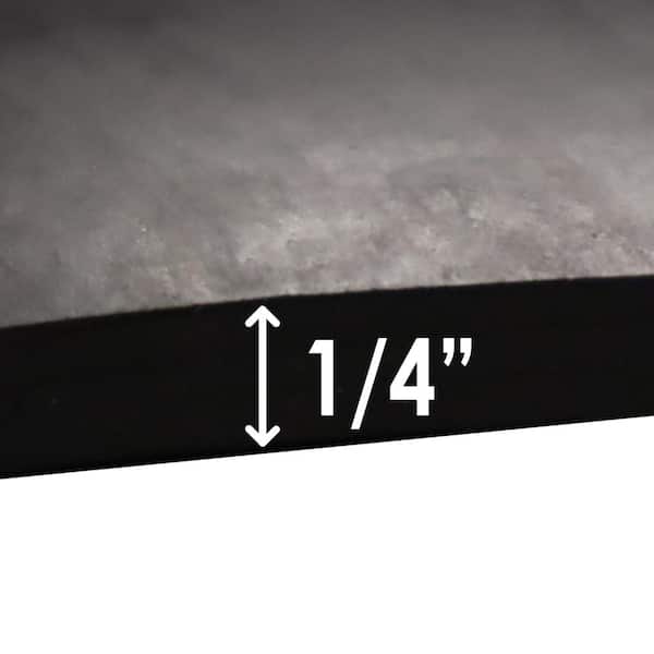 Nitrile Commercial Grade Rubber Sheet Black 60A 0.250 in. x 36 in. x 180 in.