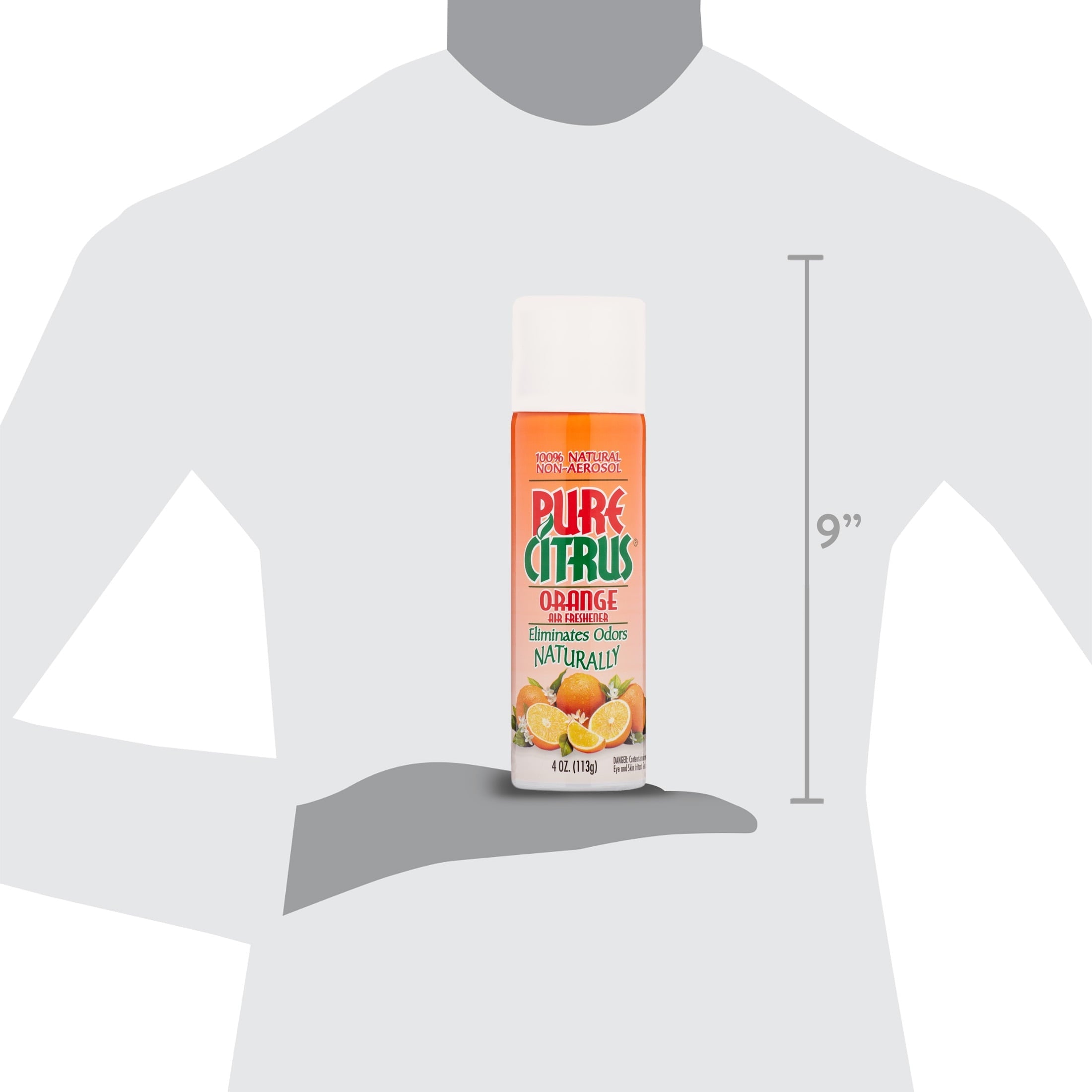 Pure Citrus Orange Air Freshener, 4oz.   Orange  Scented Non-Aerosol Air Freshener.