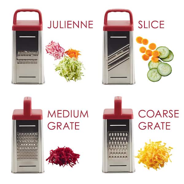 Red Tools and Gadgets Box Grater