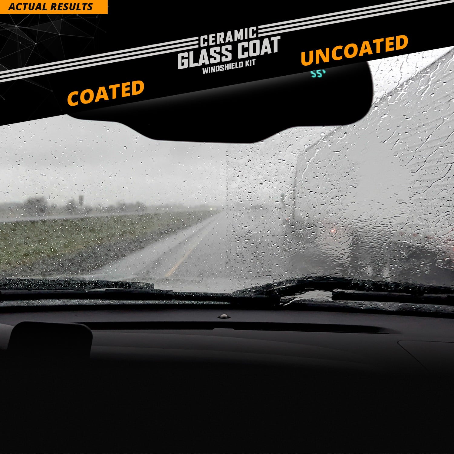 CERAKOTE® Rapid Ceramic Glass Coat Windshield Kit (8oz Bottle)