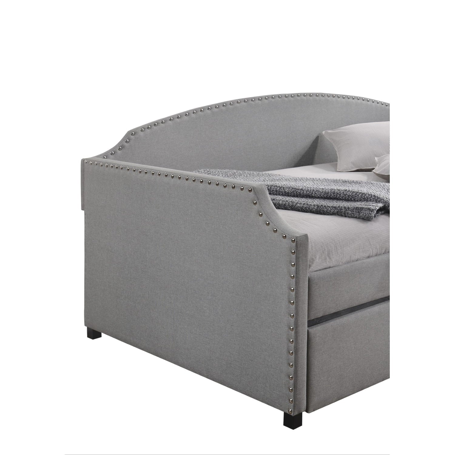 Yamna Upholstered Twin Daybed Grey