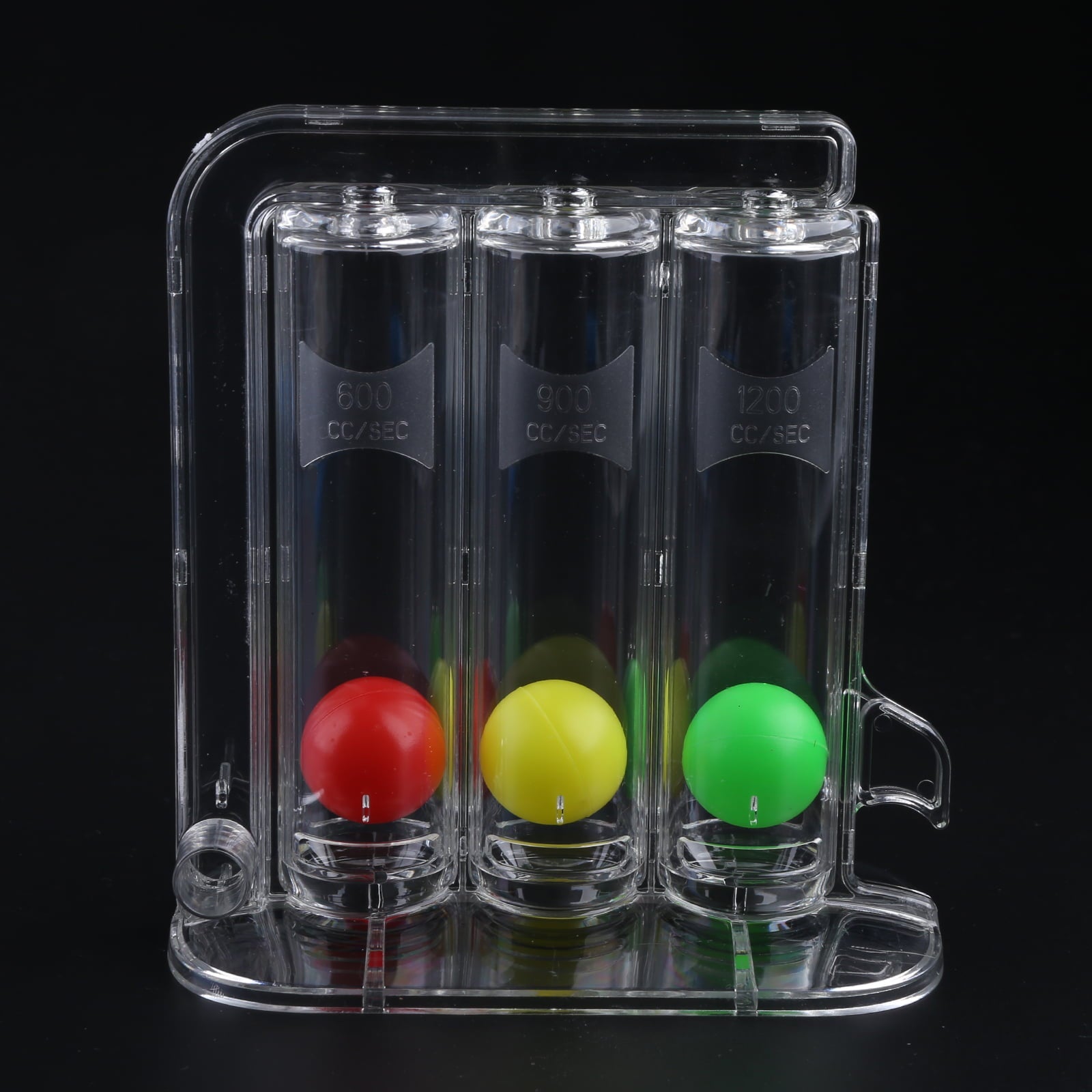 3-Ball Deep Breathing Exerciser Capacity Training Device Breath Exercises and Measurements