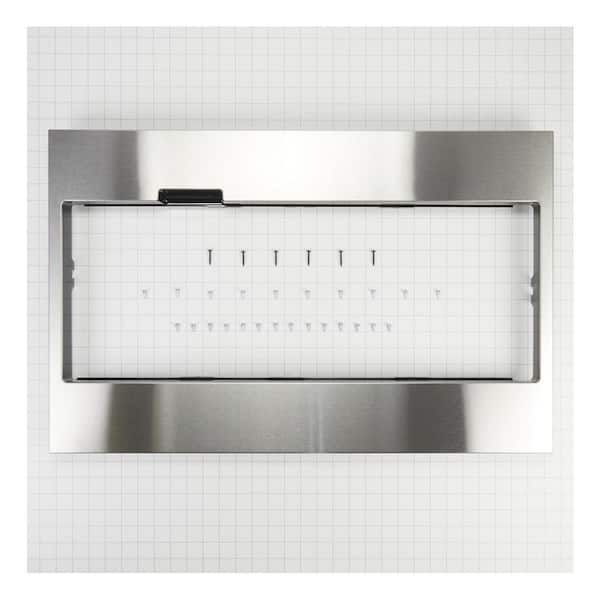 Built-In Low Profile Microwave Slim Trim Kit in Stainless Steel (1-Pack)