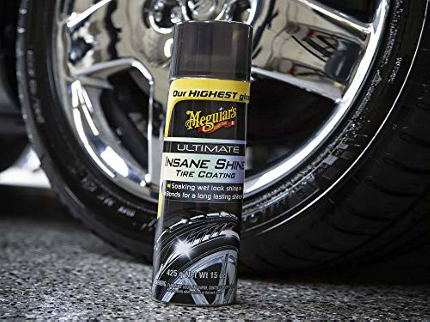 Meguiar's Ultimate Insane Shine Tire Coating, G190315, 15 Oz