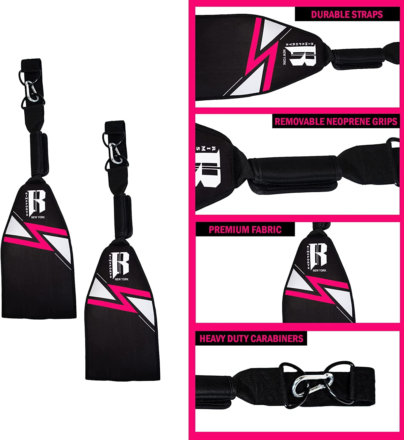 RIMSports Hanging Ab Straps for Pull up Bar Abdominal Slings for Core Strength