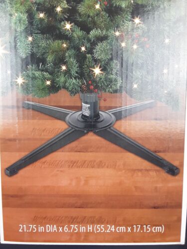 Holiday Time Metal Artificial Tree Stand 21.75" Diameter 6.75" Height Brand New