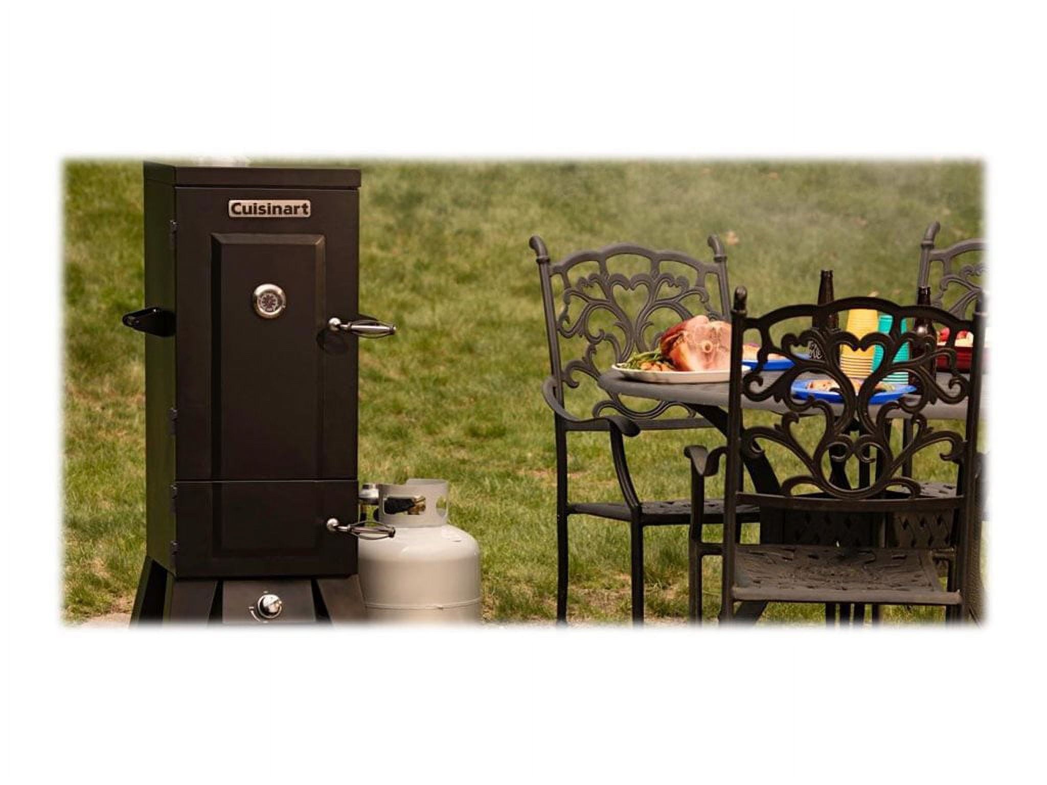 Cuisinart COS244 Vertical 36 Inch, 784 Sq Inch, 4 Racks Propane Smoker, Black