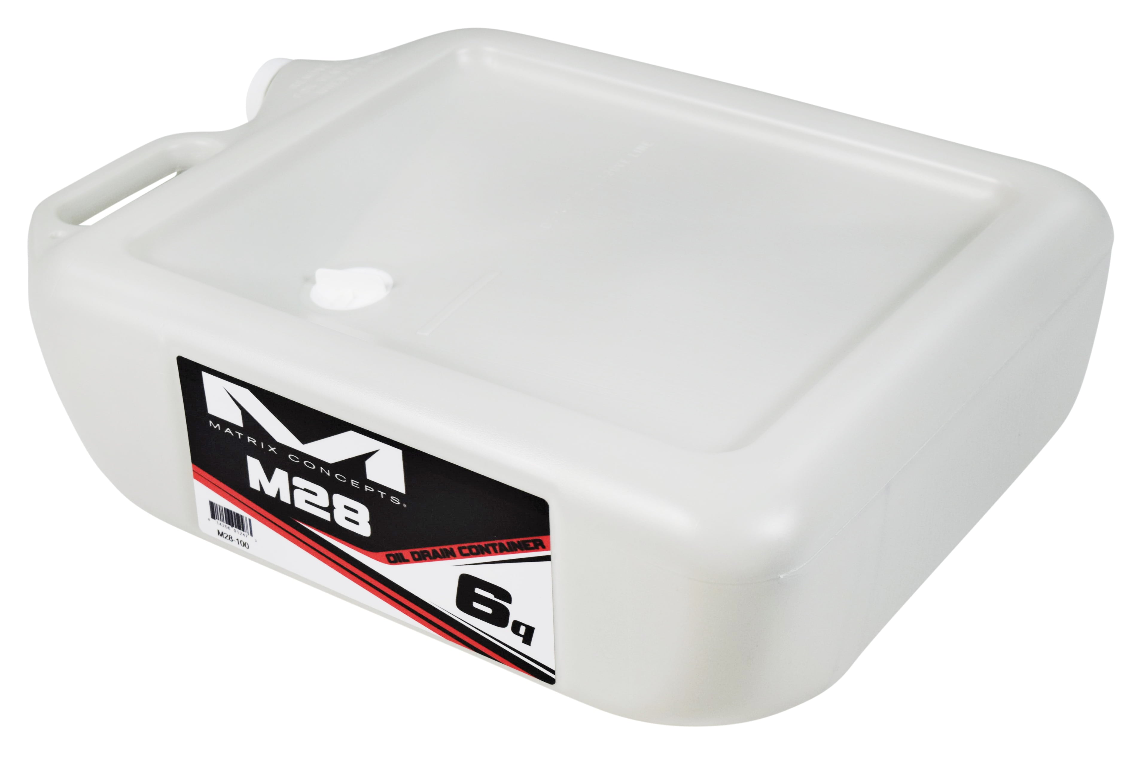 Matrix Concepts M28 6 Quart Oil Drain Container 6 Qt. with Small Sticker Kit
