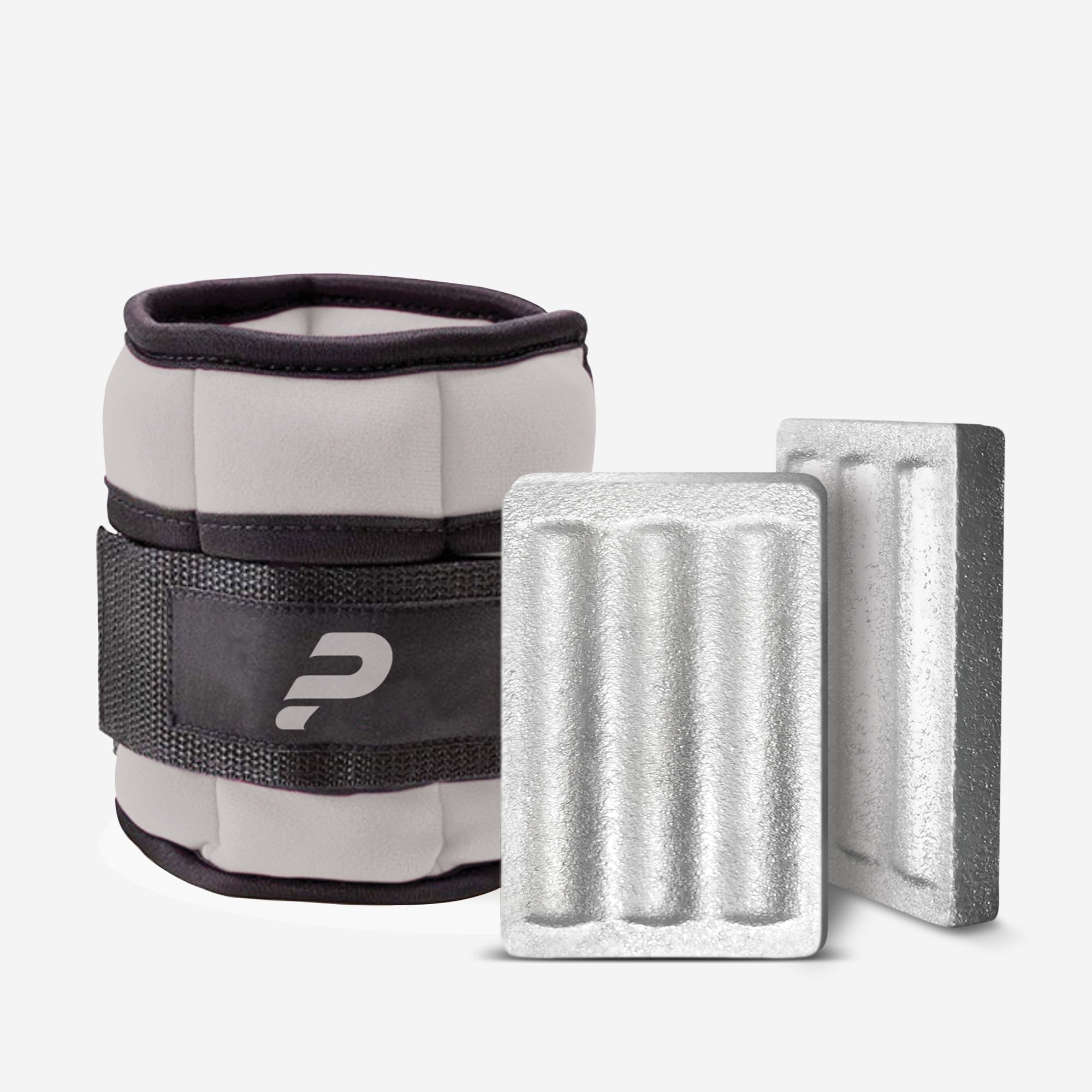 Power Wearhouse Comfortable Power Wrist-Ankle Weights, Gray 2 x 1lbs: Includes New! Cooling Technology