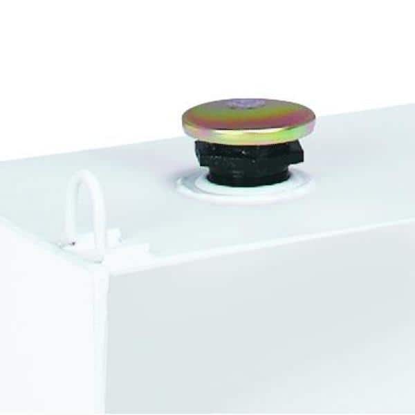 Square Steel Liquid Transfer Tank in White