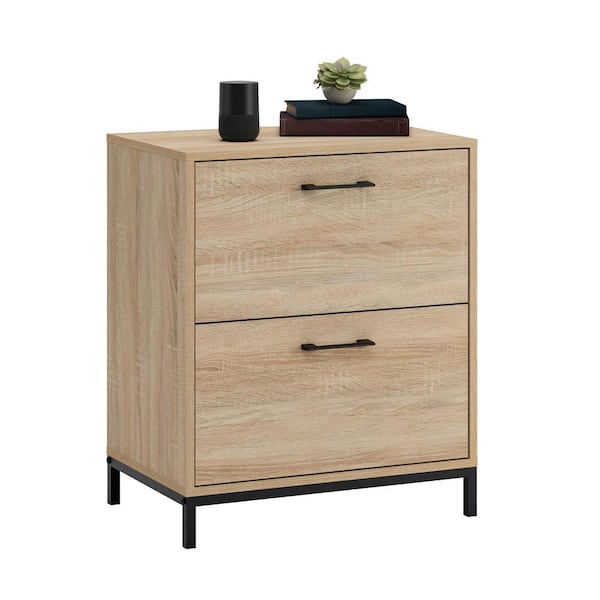 North Avenue Charter Oak Decorative Lateral File Cabinet with 2-Drawers