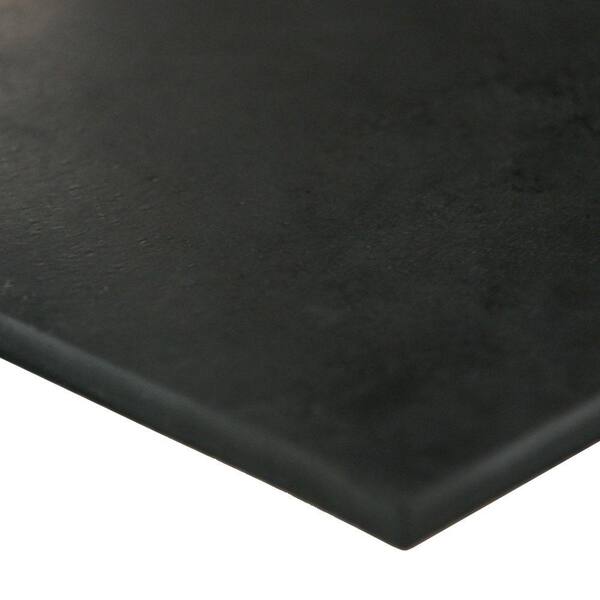 50A Durometer Neoprene Sheet 3/4 in. Thick x 12 in. Width x 24 in. Length Smooth Finish Black Rubber Sheet (2 sq. ft.)